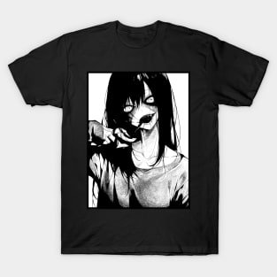 Horror Girl Portrait T-Shirt